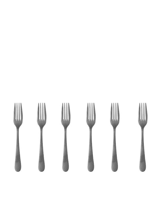 Raki Old Fashioned Fruit/Dessert Fork Set Inox Gray 15.6cm 6 Pieces