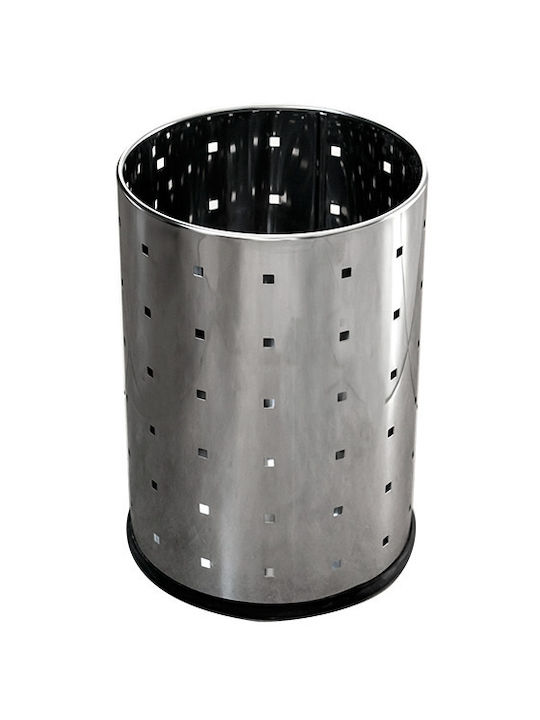 Raki Coș De Gunoi De Birou Din Oțel Inoxidabil 3L 16x16x23