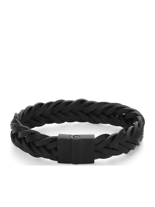 Rebel & Rose Men's Leather Bracelet