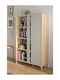 Lenk Floor Bookcase Wooden Beige 100x36x161cm