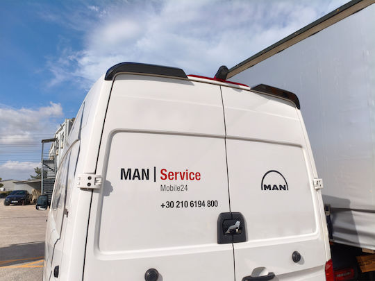 Autoheckspoiler Dach V.2 Doppeltes Tür Volkswagen Crafter Mk2 Hochdach H2 Mann TGE Hochdach H2