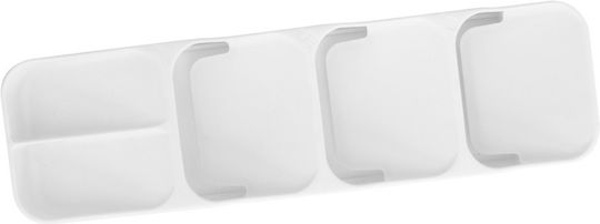 Raki Besteckeinsätze für Schubladen 39x11.2x5.2cm Weiß