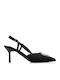 Suede Pointed Toe Heels Black
