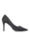 Spitze Zehe Pumps mit Stiletto Absatzdicke Schwarz