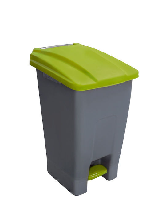 Raki Coș De Gunoi Din Plastic Cu Pedală Verde 70lt