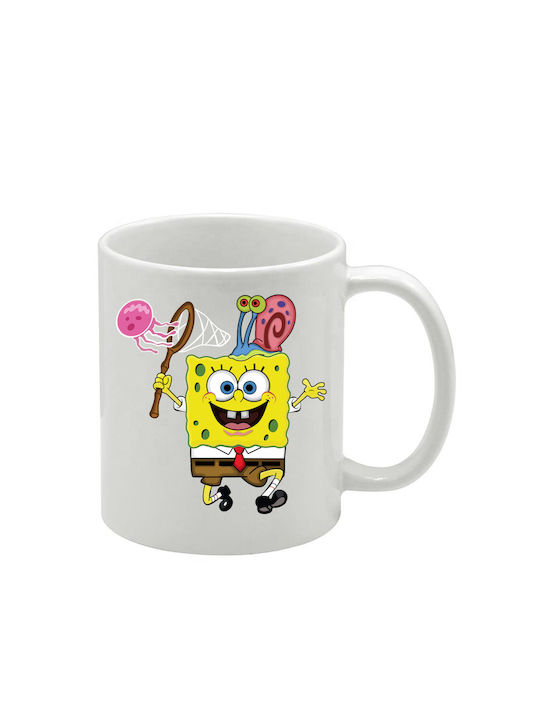 White SpongeBob Mug