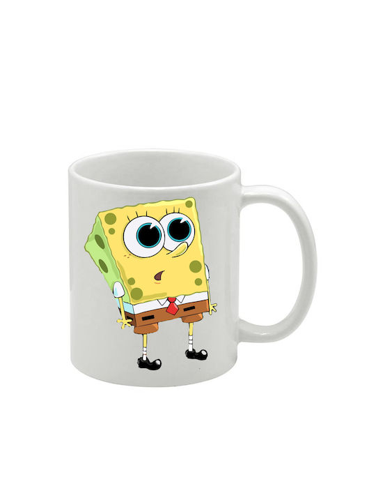 White SpongeBob Mug