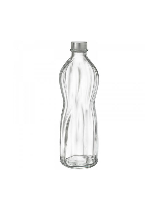 Bormioli Rocco Rocco Sticlă de Apă din Sticlă cu Capac cu Șurub Transparentă 1000ml