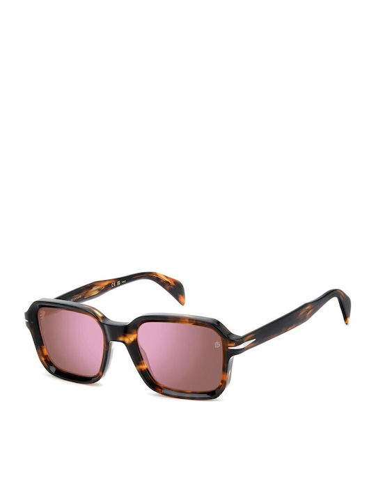 David Beckham Unisex Sunglasses with Brown Tort...
