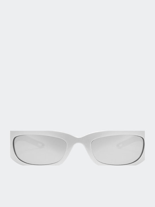 Chpo Unisex Sunglasses With Silver Frame And Si...