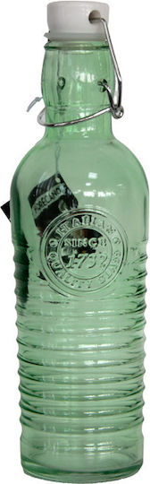 Raki Old Μπουκάλι Νερού Γυάλινο με Κλιπ Πράσινο 1000ml