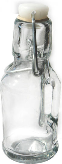Raki Μπουκάλι Νερού Γυάλινο με Κλιπ Διάφανο 75ml Raki Μπουκάλι Νερού Γυάλινο με Κλιπ Διάφανο 75ml