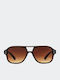 Chpo Unisex Sunglasses with Brown Frame and Brown Lens CHPO16135QB
