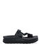 Γυναικεία Ανατομικά Σανδάλια Flatforms Μαύρα