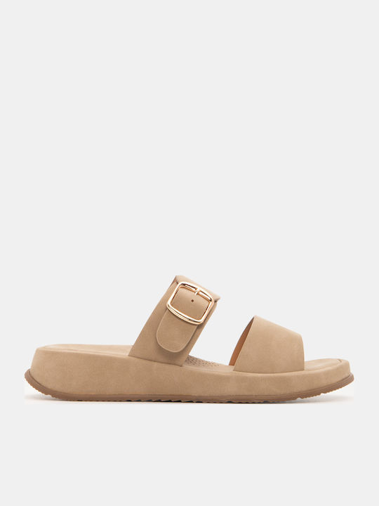 Luigi Sandale Casual Damă Flatforme Bej