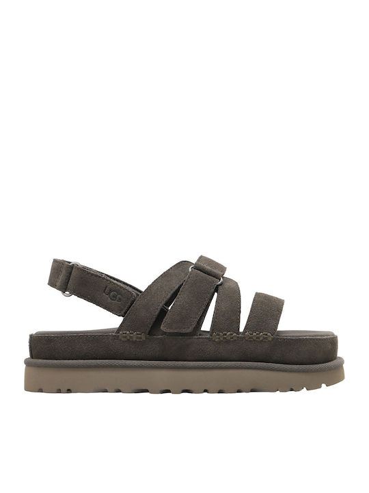 UGG Goldenstar Women's Sandals Flatforms Gray