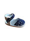 Kids Espadrilles with Hoop & Loop Closure Navy Blue