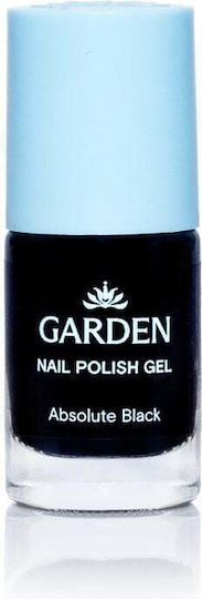 Garden Дълготраен Лак За Нокти Absolute Black 10.5ml