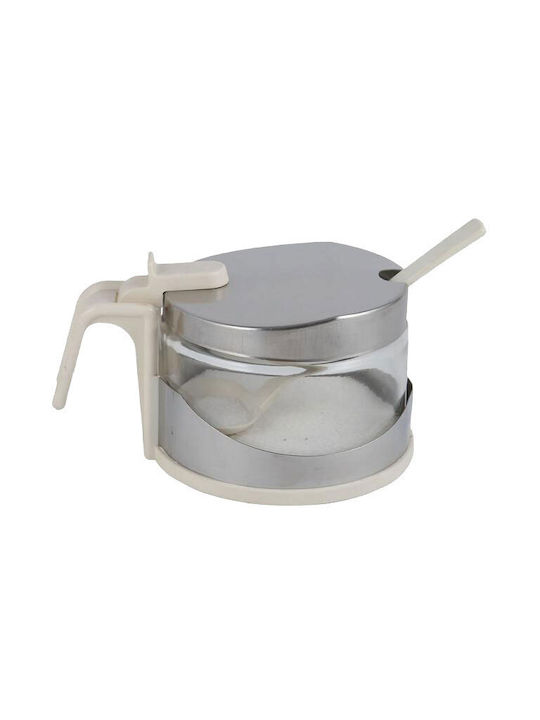 Raki Classik Sugar Bowl Serving Metallic White