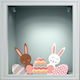 Αυτοκόλλητο Βιτρίνας - Πασχαλινό 55 - 50cm X 27cm