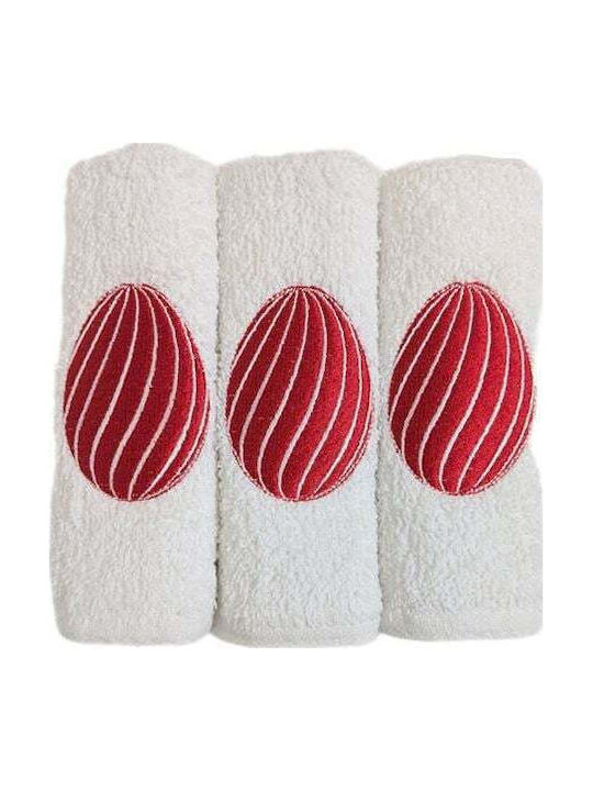 Nakas Concept Bath Towels Set 3 pcs Red
