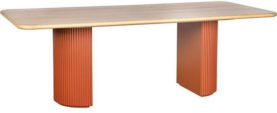 Elington Esszimmer- und Küchentisch Natürliche Orange 220x100x75cm Elington Esszimmer- und Küchentisch Natürliche Orange 220x100x75cm