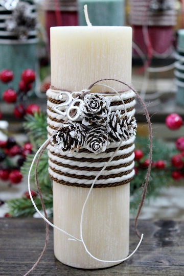 Gerakis Weihnachtskerze 20x6,5cm