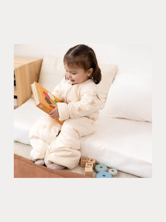 Bemini Winter Baby Sleeping Bag with Legs Magic 2.5 tog Beige