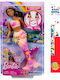 Lumânare de Paște cu Jucărie Păpușă Sirenă Magică care Înflorește Brunetă pentru 3+ Ani Barbie