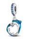 Charm Animal cu Zircon Albastru