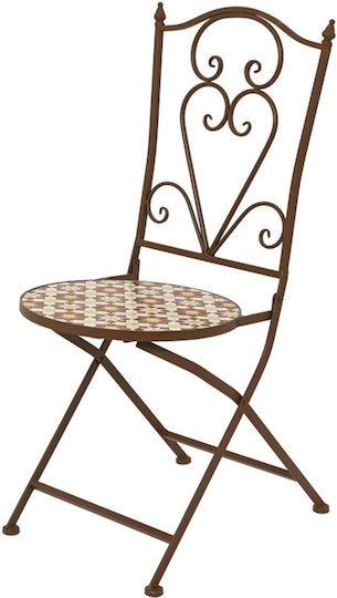 Gartenstühle Eisenschmiede Metallisch Kaffee Farben 39x51x94cm