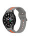 Gummi-Armband Grau 42mm