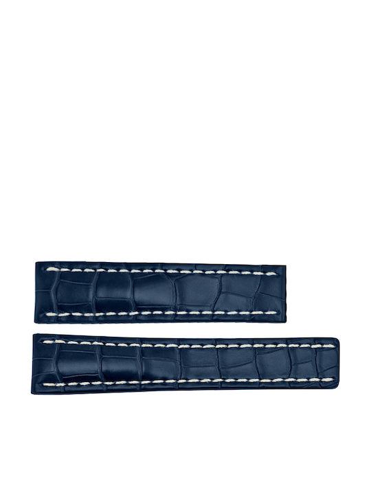 Breitling Δερμάτινο Λουράκι Μπλε 24mm