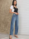 High Rise Women's Jean Pants in Balloon Leg Style