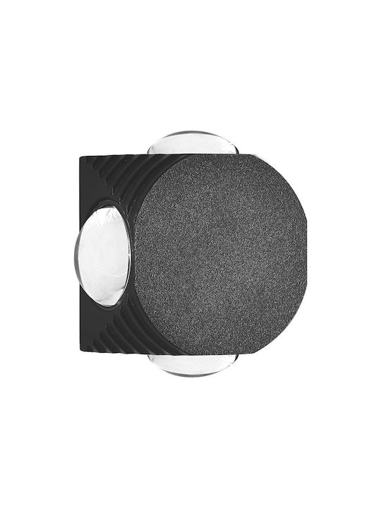 V-TAC Wall Lamp with Integrated LED and Natural White Light Black 50cm