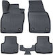 Set Față și Spate Covoare Auto 4 Bucăți pentru Skoda Fabia Negre