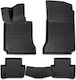 Set Față și Spate Covoare Auto 4 Bucăți Pentru Mercedes-Benz Clasa C 2007-2014 Negre
