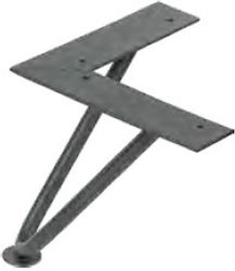 Metallische Möbelbeine Ip B Höhe 160mm Schwarz