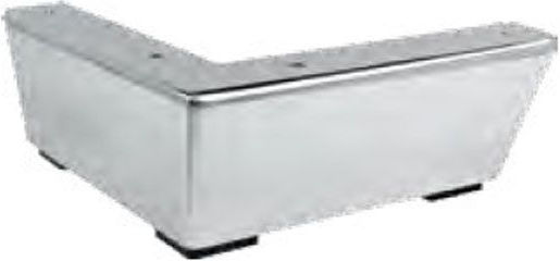 Metal Furniture Leg S 63 Height 65mm Nickel