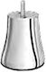 Plastic Furniture Leg Ms Lale Ca 132-01 Φ5cm Height 7.5cm Chrome