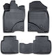 Set Față și Spate Covoare Auto 4 Bucăți Pentru Honda Civic Negre