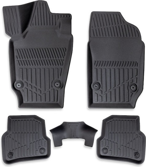 Set Față și Spate Covoare Auto 4 Bucăți pentru Skoda Fabia Ford Edge 2000-2007 Negre