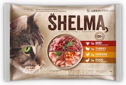 Shelma Υγρή Τροφή 4x85gr Shelma Υγρή Τροφή 4x85gr