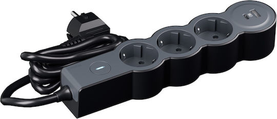 Legrand Power Strip 3 Sockets with USB-A USB-C Switch and 1.5m Cable