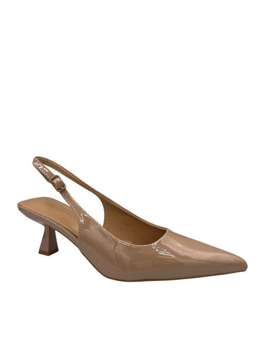 Elenross Γόβες από Λουστρίνι με Λουράκι & Μεσαί...