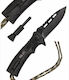Fox Outdoors Survival Pocket Knife Black