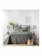Douceur d'Intérieur Colombine Double Blanket 220x240cm Gray