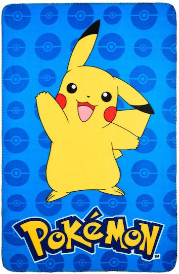 Carbotex Κουβέρτα Fleece Pokémon Μπλε 150x100εκ.
