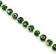 Glass Eye Round 10mm/~ø2mm 25pcs/pack Transparent Green