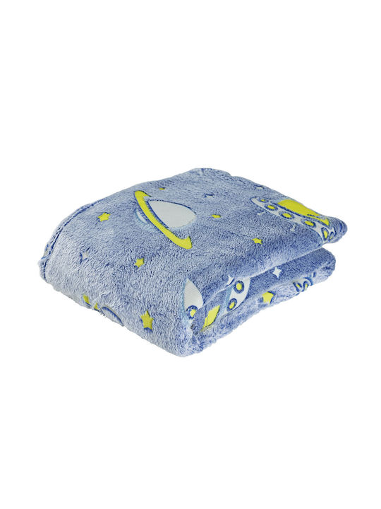 Das Home Cot Fleece Blanket Yellow 110x150cm